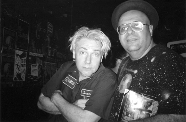 Vito with Martin Atkins of Pigface, Ministry and Public Image Ltd. Photo by Oona Burke, 2003